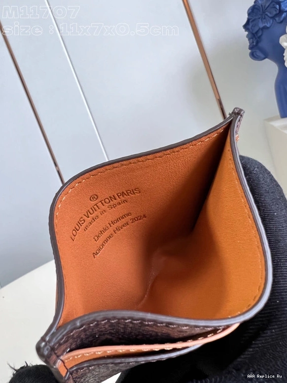 AAA Replica Ru VUITTON CARD LOUIS HOLDER-11*7*0.5cm 0802